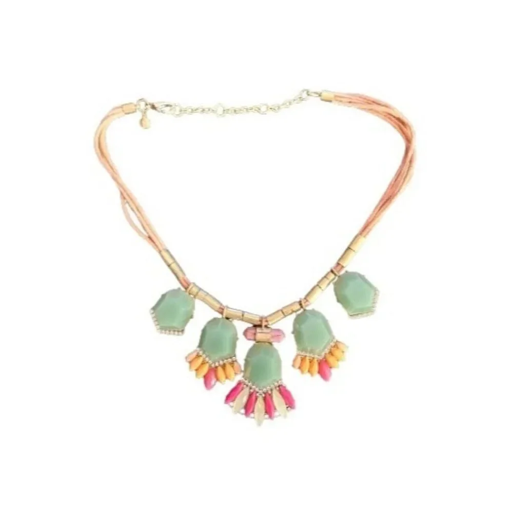 Jcrew Mint Green/Corded Necklace‎